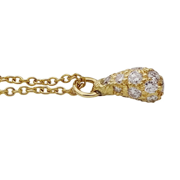 TIFFANY Authentic Gold Diamond Teardrop Necklace